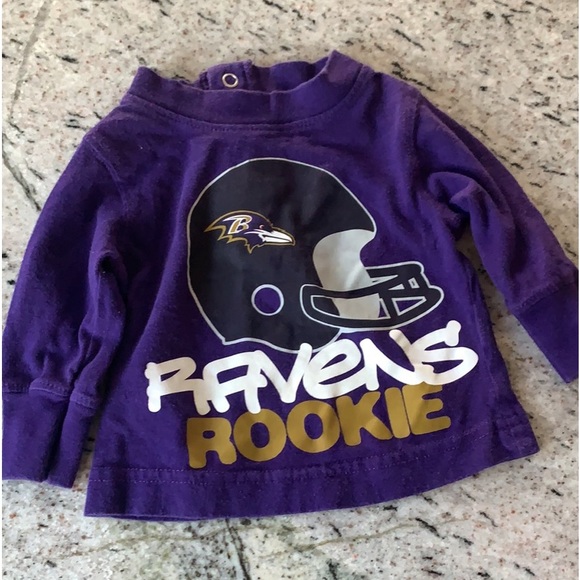 Baltimore Ravens NFL long sleeve t shirt size 0-3 months - Picture 1 of 3